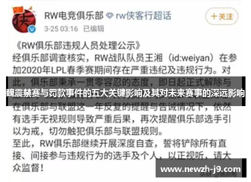 魏震禁赛与罚款事件的五大关键影响及其对未来赛事的深远影响 魏震禁赛与罚款事件的五大关键影响及其对未来赛事的深远影响